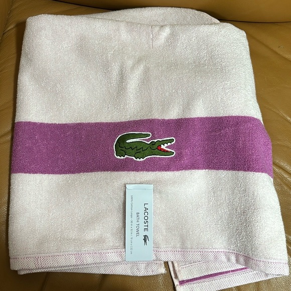 NWT Lacoste Bath Sheet Towels (sold separately or with bundle discounts) - Picture 10 of 16